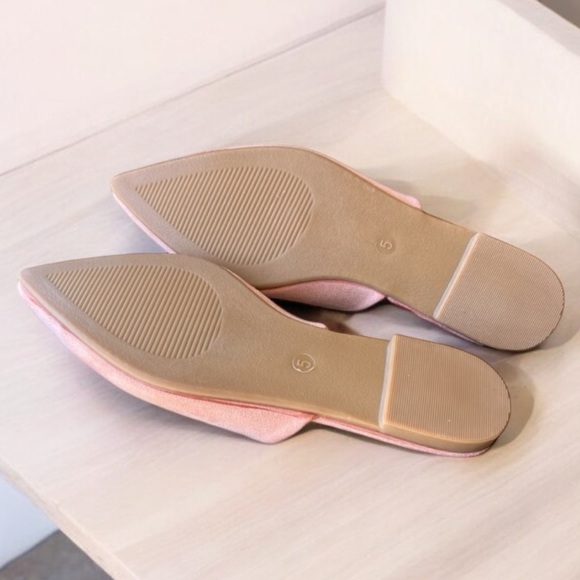 Women’s Pink Suede Mules Size 5. - Picture 2 of 9